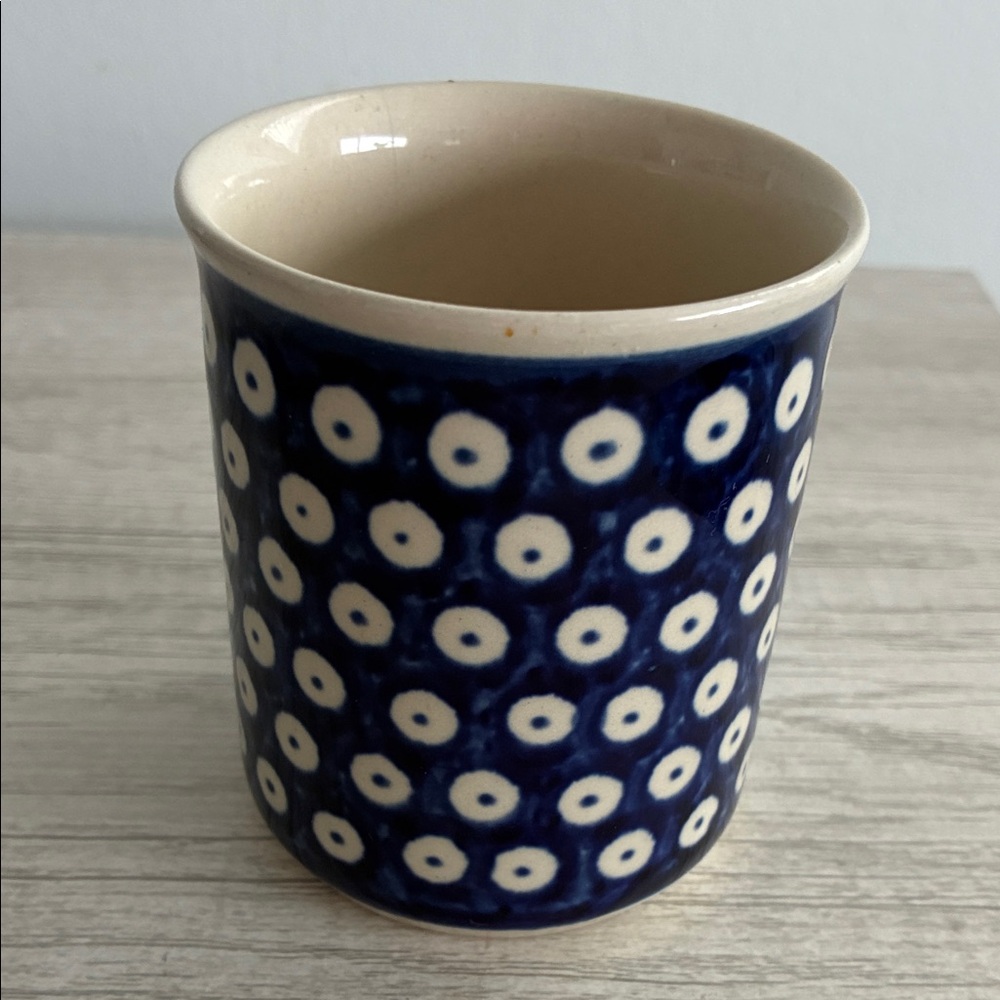 Cute, versatile Polish pottery piece for serving or display